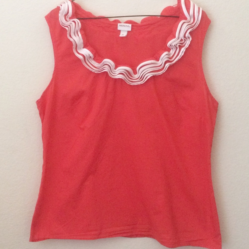 Merona Ruffle Neck Top